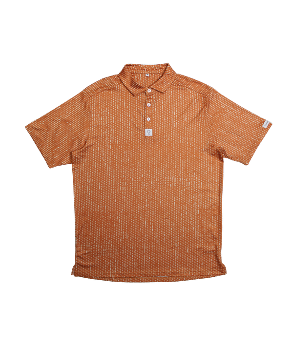 Orange Pattern Polo