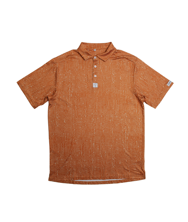 Orange Pattern Polo